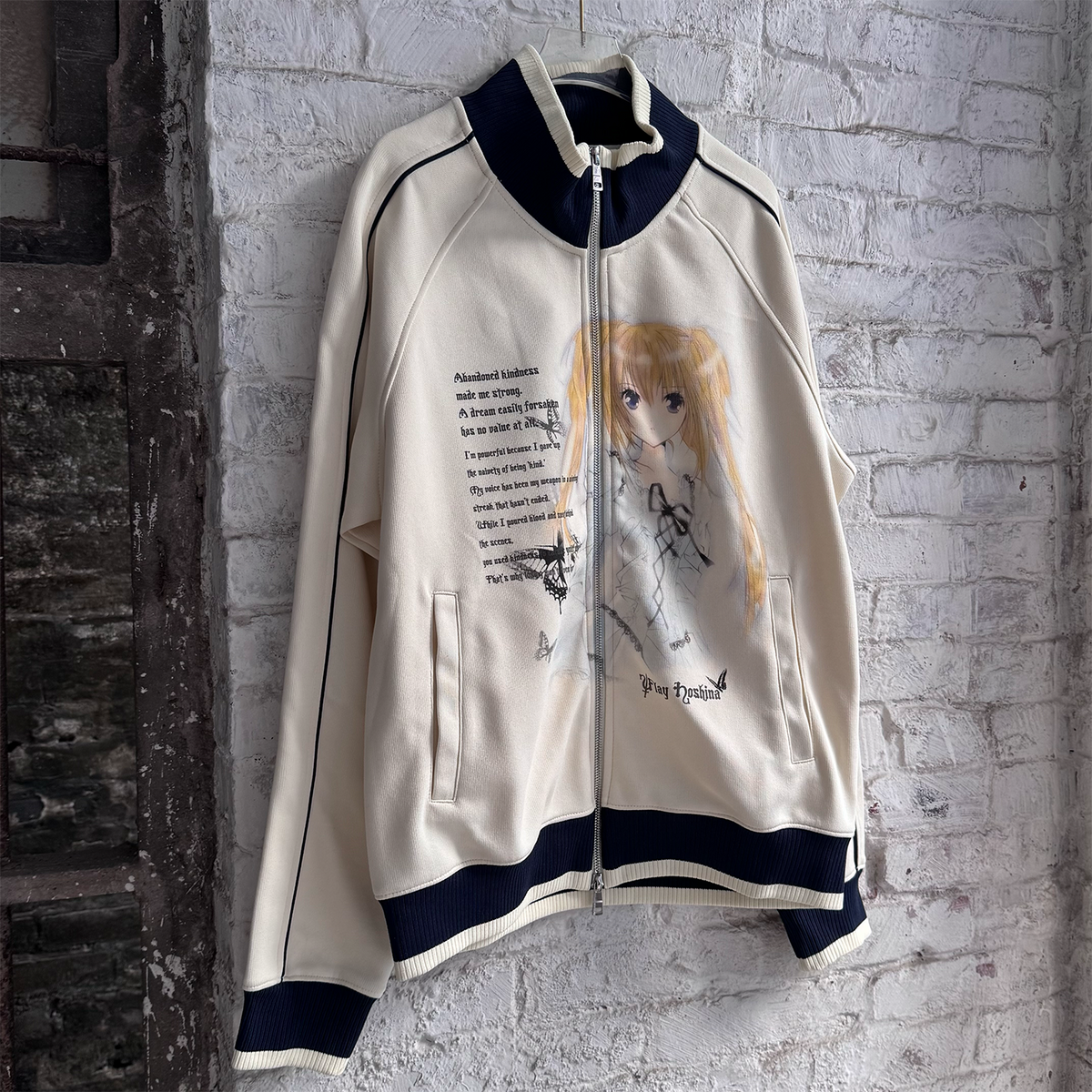 Shugo Chara Utau Vintage Track Jacket Y2K Anime Itasha Harajuku Girls Zip Up