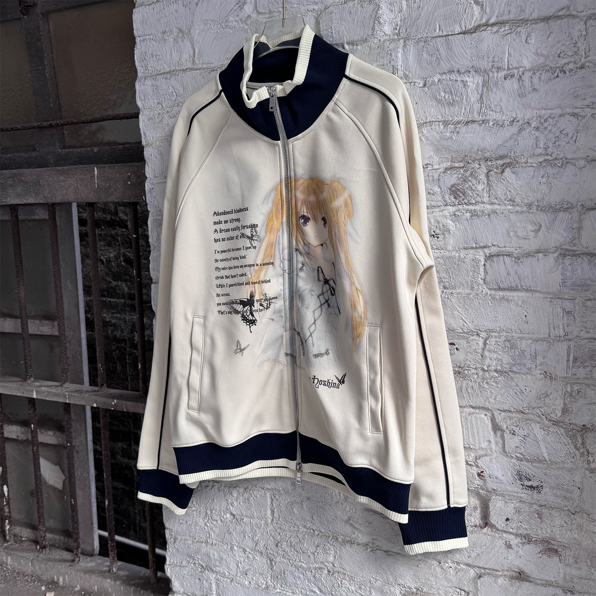 Shugo Chara Utau Vintage Track Jacket Y2K Anime Itasha Harajuku Girls Zip Up