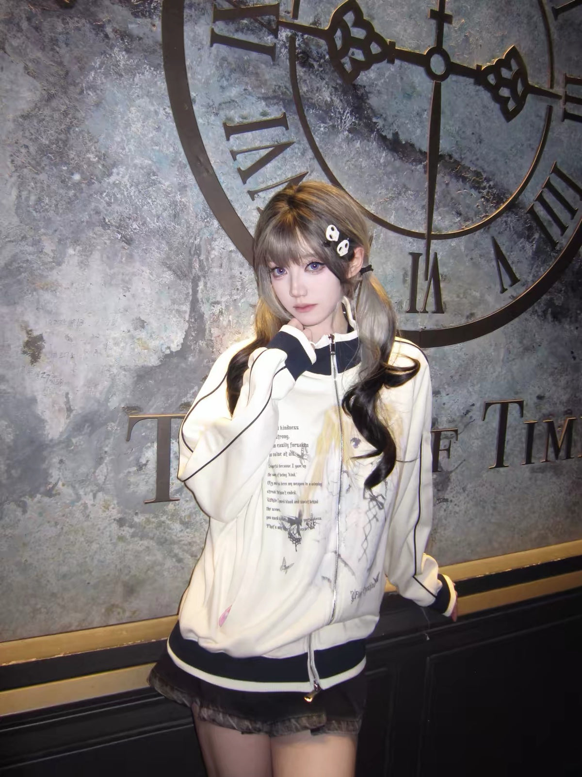 Shugo Chara Utau Vintage Track Jacket Y2K Anime Itasha Harajuku Girls Zip Up